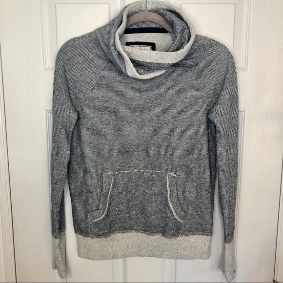 ABERCROMBIE Striped Cowl-neck Cozy Sweater small - Picture 1 of 7